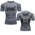 Fitness Clothes Men's Outdoor Sports Quick Drying Short Sleeved T-Shirt Training Pro Running Stretch Tight Fitting Clothes Yoga