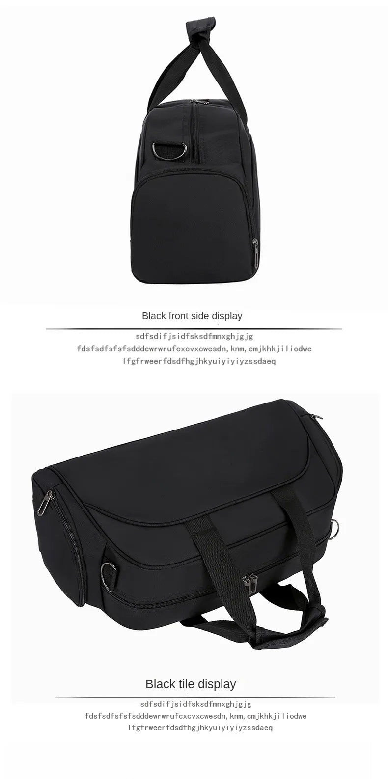 Custom Gym Fitness Bag Basketball Sports Bag Personality Customization Dry Wet Separation Yoga Travel Bag Print Photo DIY Name