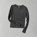 Yoga Clothes for Women Slim Sports Tops Gym Long Sleeved Running Pilates Stretch Training Quick-drying T-shirts Fitness Clothes