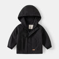 Children's Hooded Jacket 2-7Y Autumn Boy's Windbreaker Zipper Hoodie Baby Solid Color Jacket