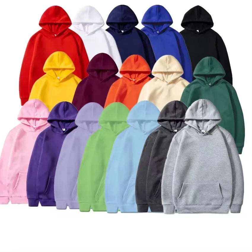 Fashion Men's Hoodie Casual Hoodies Pullovers Sweatshirts Men's Top Solid Color Hoodies Sweatshirt Male