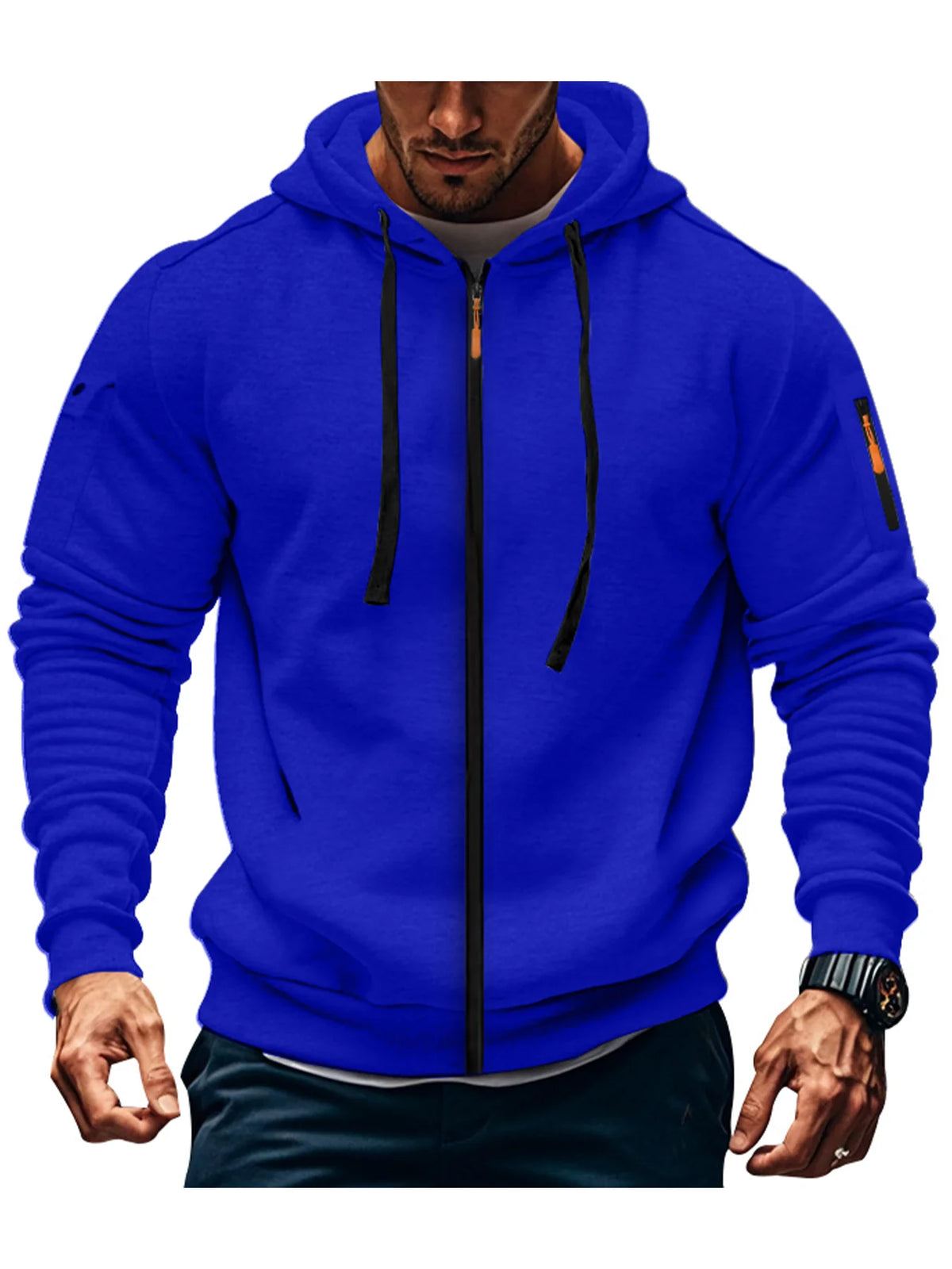 Jacket 2025 Autumn/Winter Men's Hoodie Multi Color Hoodie Zipper Collar Casual Running Fitness Trendy Cool Fashion Top