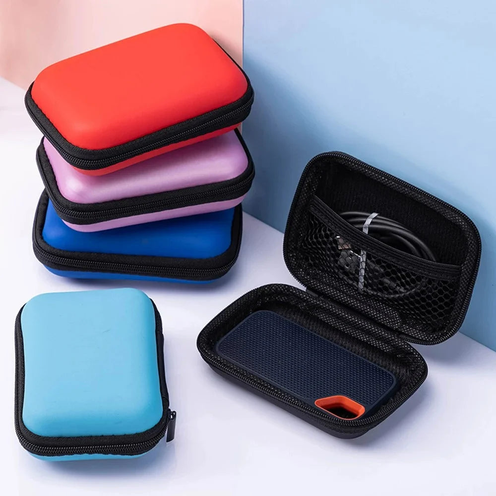 Portable Sundries Travel Storage Bag Charging Case for Earphone Package Zipper Bag Travel Cable Organizer Electronics Storage
