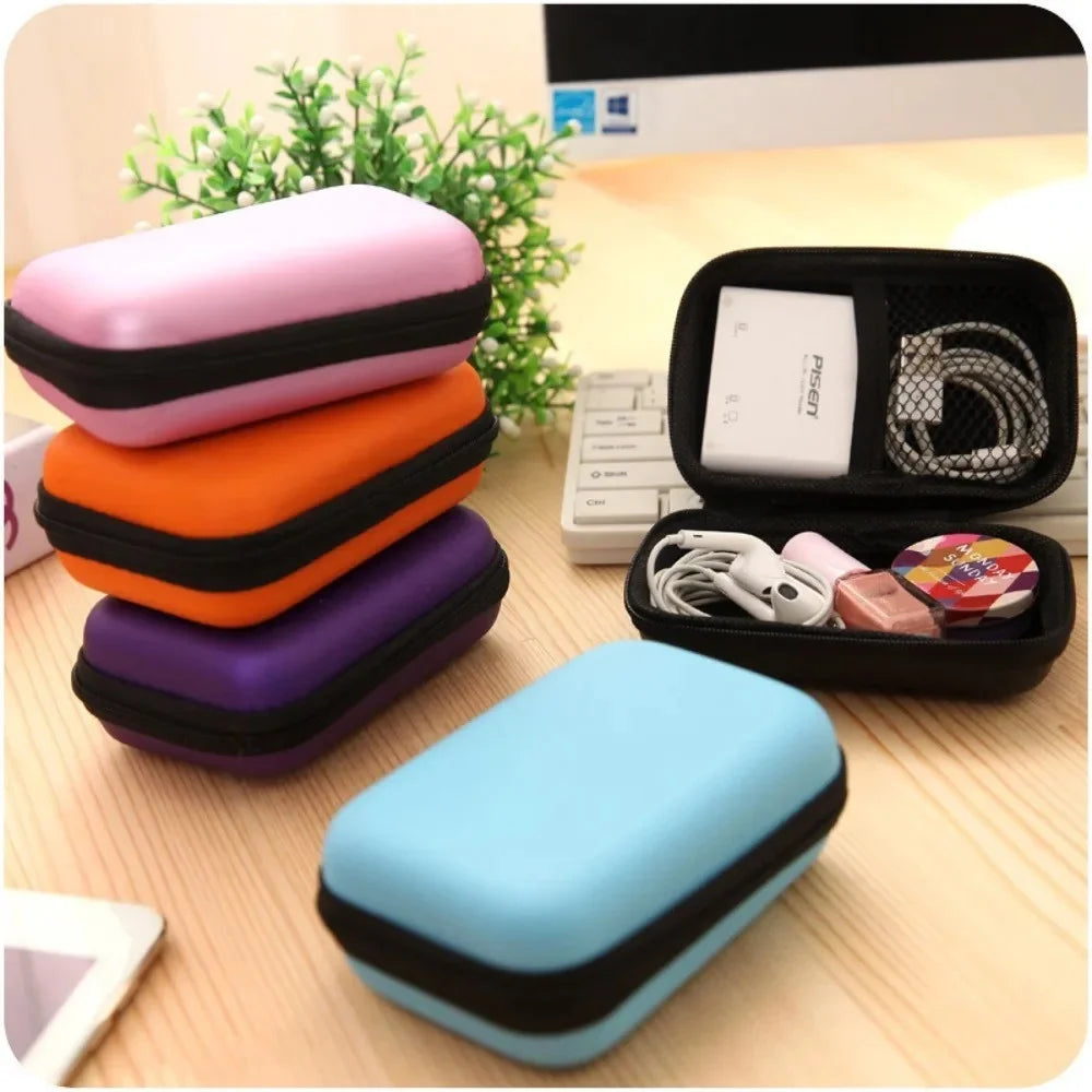 Portable Sundries Travel Storage Bag Charging Case for Earphone Package Zipper Bag Travel Cable Organizer Electronics Storage