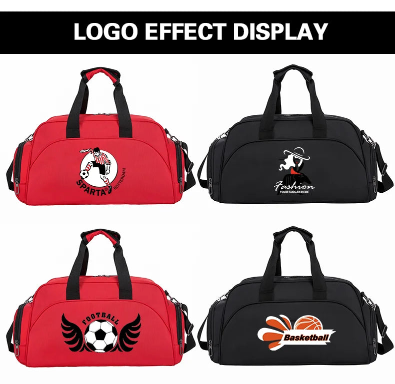 Custom Gym Fitness Bag Basketball Sports Bag Personality Customization Dry Wet Separation Yoga Travel Bag Print Photo DIY Name