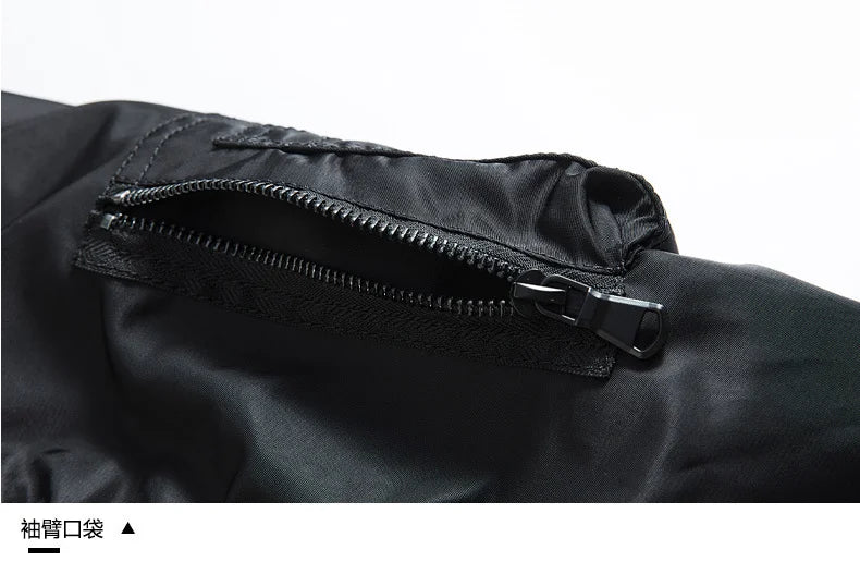 Winter Jackets for Boys Coat Men Lightweight Thick Army MA-1 Flight Bomber Jackets Streetwear Varsity Pilot Parkas Coat Men