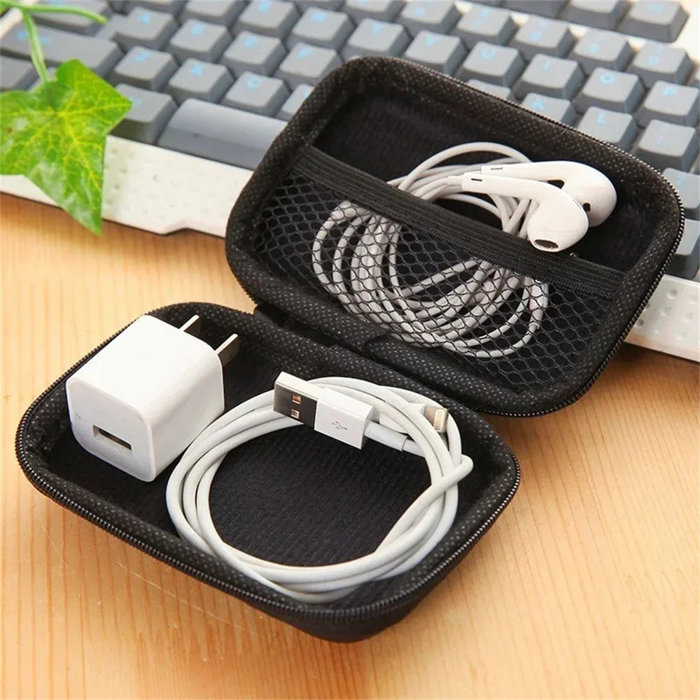 Portable Sundries Travel Storage Bag Charging Case for Earphone Package Zipper Bag Travel Cable Organizer Electronics Storage