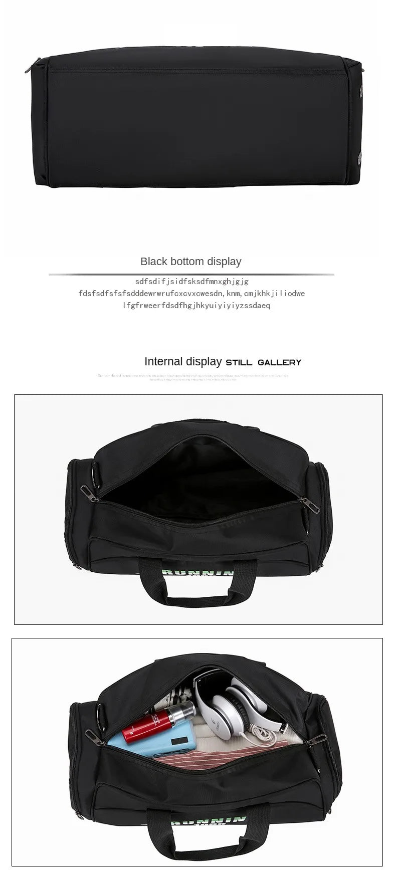 Custom Gym Fitness Bag Basketball Sports Bag Personality Customization Dry Wet Separation Yoga Travel Bag Print Photo DIY Name