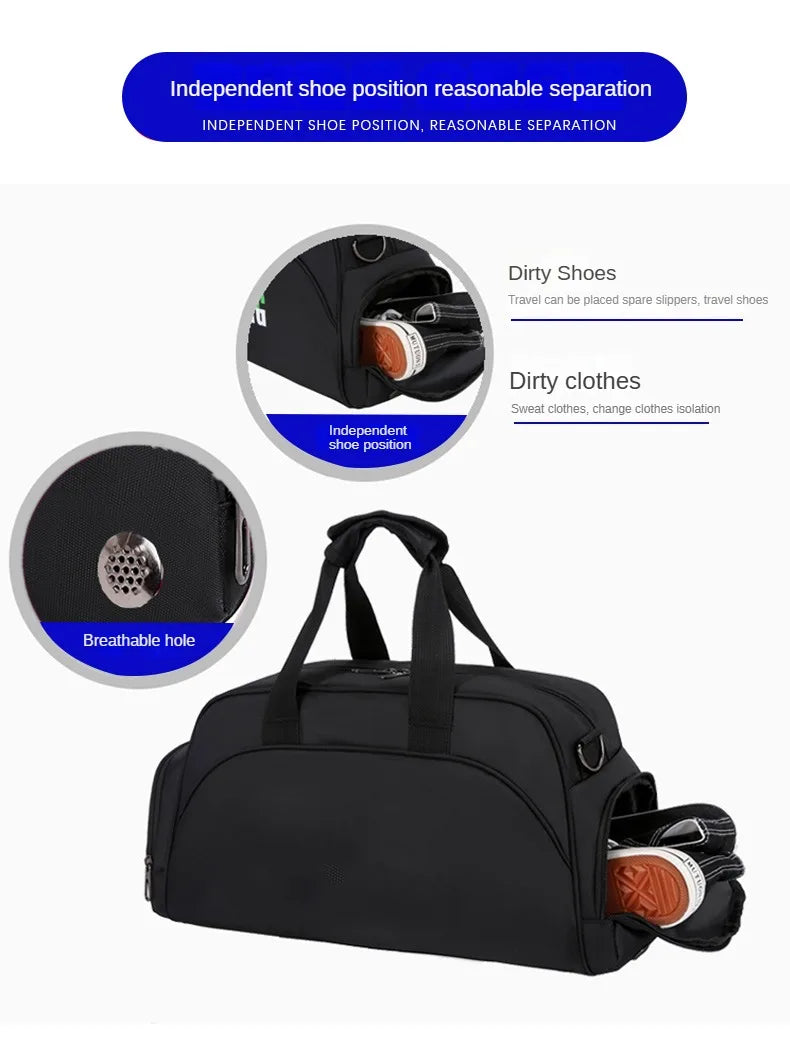 Custom Gym Fitness Bag Basketball Sports Bag Personality Customization Dry Wet Separation Yoga Travel Bag Print Photo DIY Name