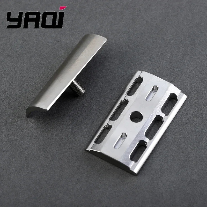 2026 Yaqi SLOPE Slant Safety Razor Head 316 Stainless Steel for Smooth Shaving
