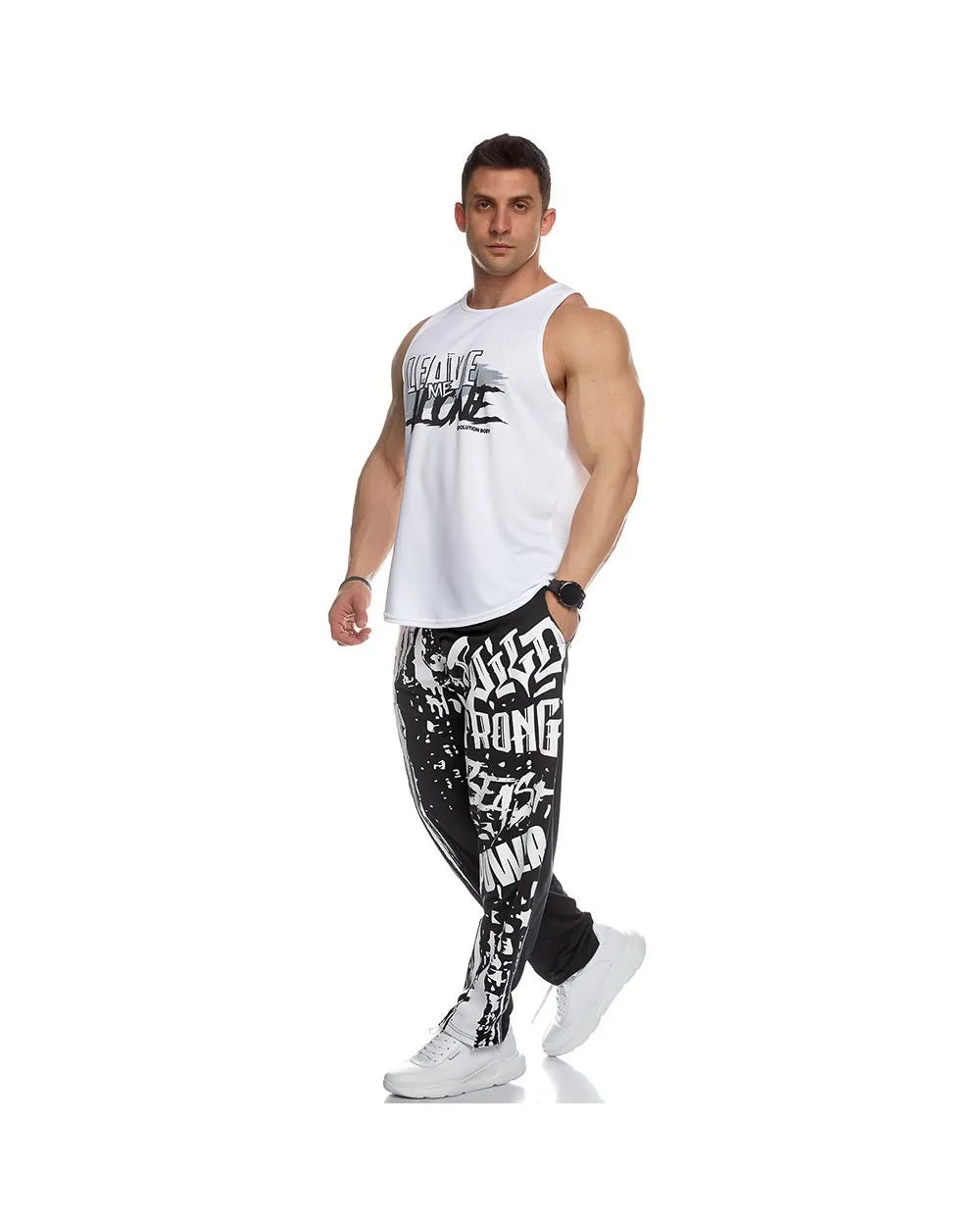 Mens Training Sport Trousers GYM Thin Pants Joggers Male Slim Casual Workout Fitness Running Graffiti Printed Breathable Pants