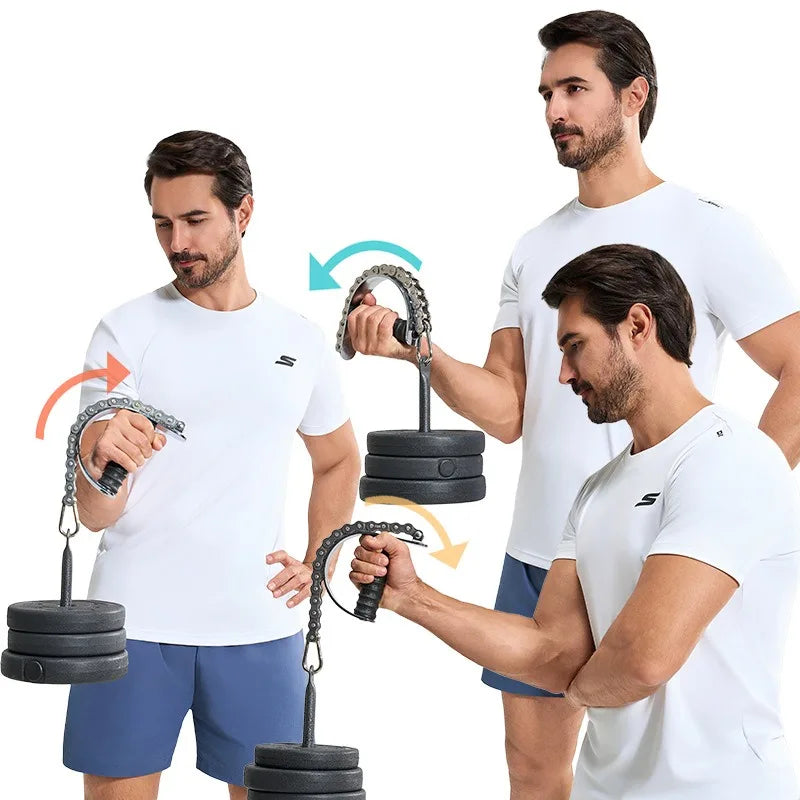 Arm Muscle Training Device Wrist Strength Training Device Fitness Grip Wrist Wrestling Trainer Exercise Device for Barbell