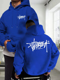 Graffiti Letter Hoodie Men Women Outdoor Street Hip-hop Vacation Fitness Loose Sport Couple Autumn Winter Long-sleeve Sweatshirt