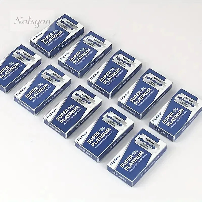 Wholesale 100PCS Stainless Steel Double Edge Safety Razor Blades Durable Barber Shaving Extra Sharp