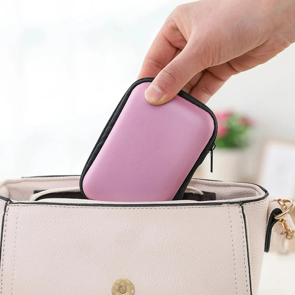 Portable Sundries Travel Storage Bag Charging Case for Earphone Package Zipper Bag Travel Cable Organizer Electronics Storage