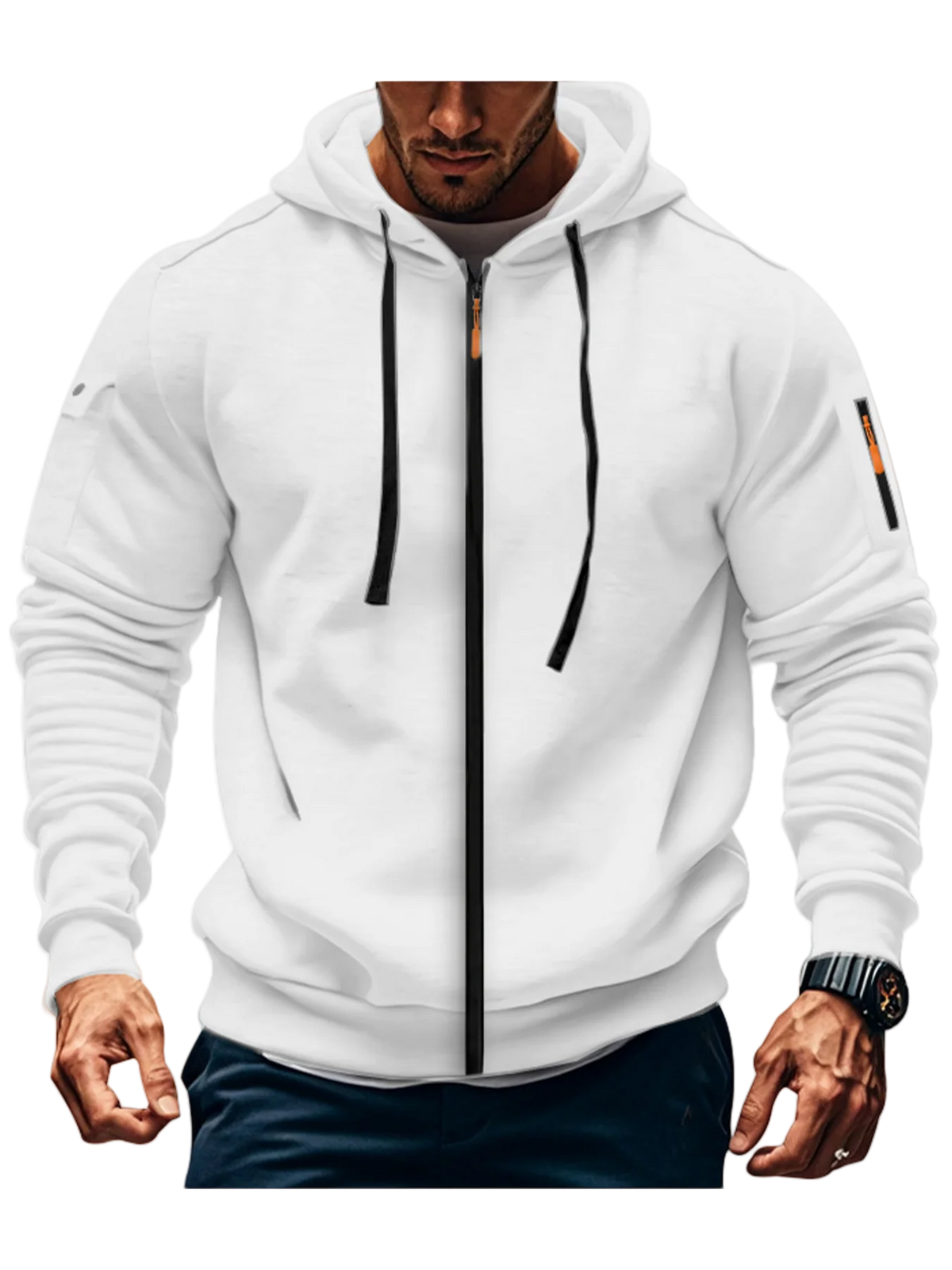 Jacket 2025 Autumn/Winter Men's Hoodie Multi Color Hoodie Zipper Collar Casual Running Fitness Trendy Cool Fashion Top