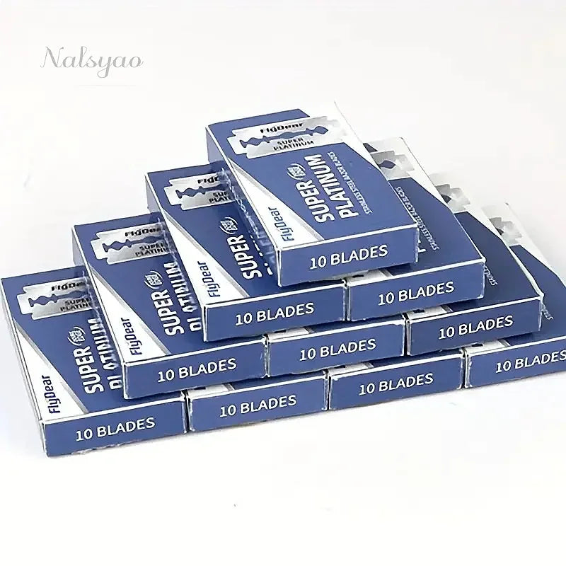 Wholesale 100PCS Stainless Steel Double Edge Safety Razor Blades Durable Barber Shaving Extra Sharp