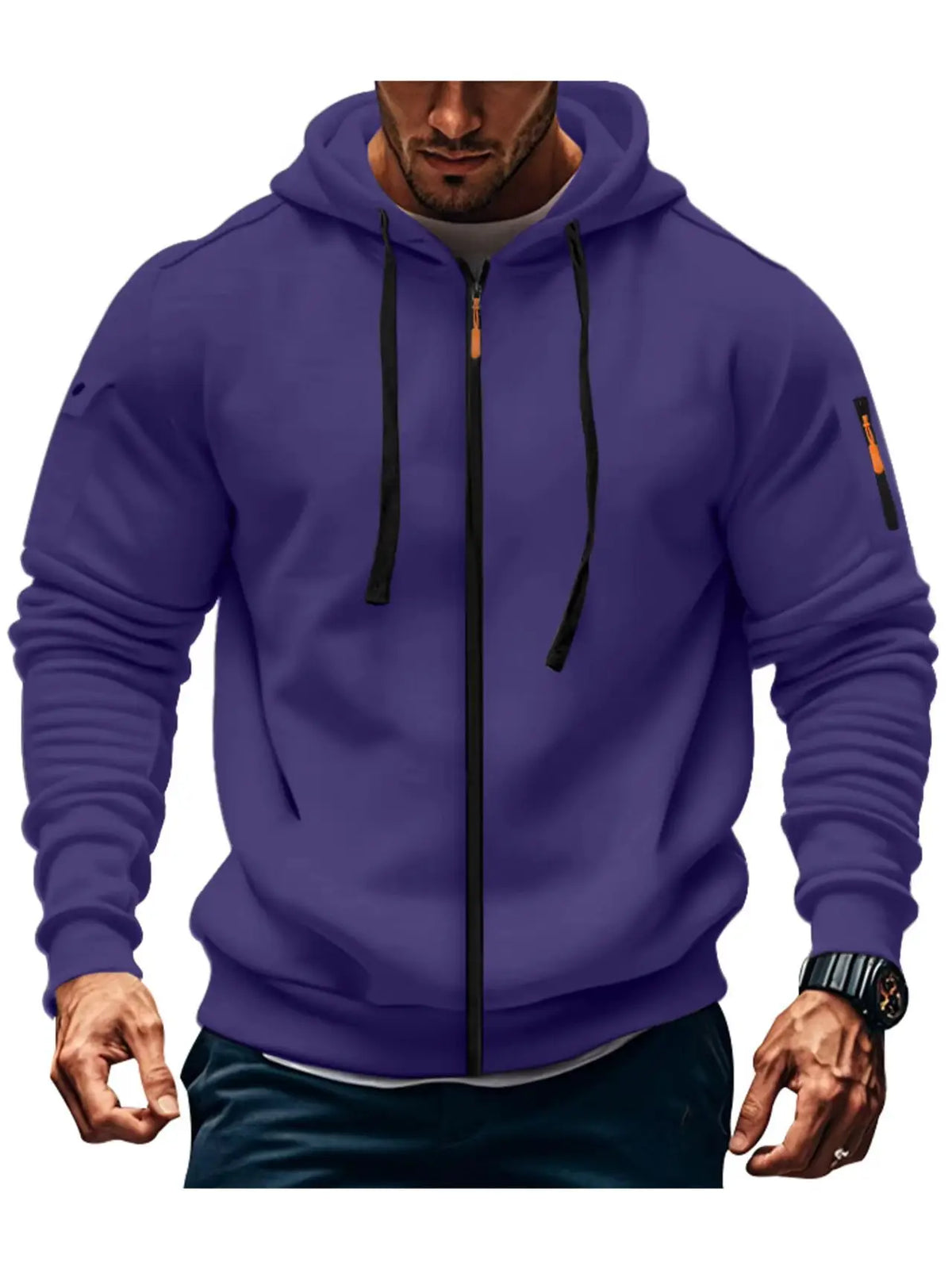 Jacket 2025 Autumn/Winter Men's Hoodie Multi Color Hoodie Zipper Collar Casual Running Fitness Trendy Cool Fashion Top