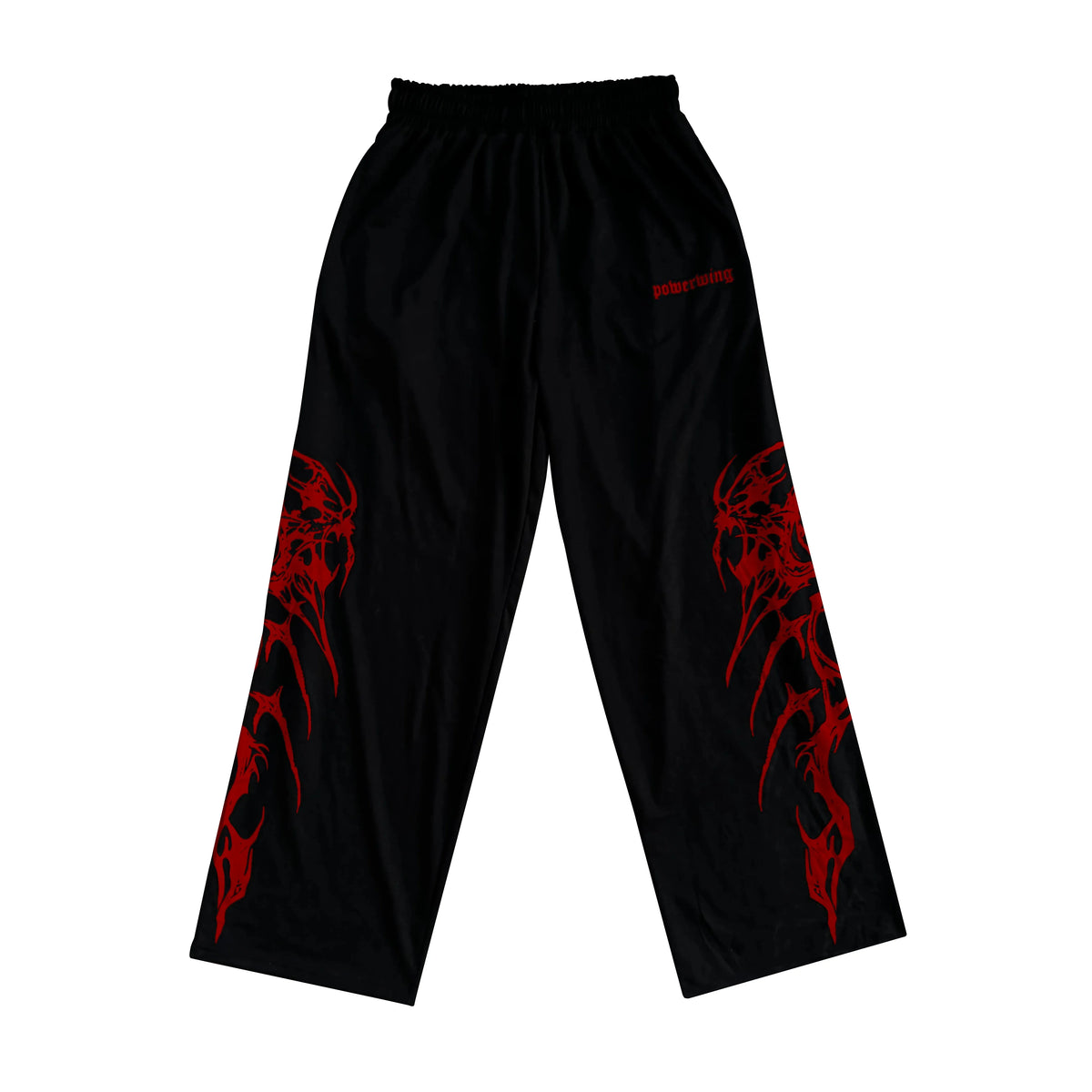 Unisex Gothic Streetwear Gym Pants Men Women Casual Drawstring Loose Fit Workout Wide Leg Trousers Jogger Fitness Long Pants