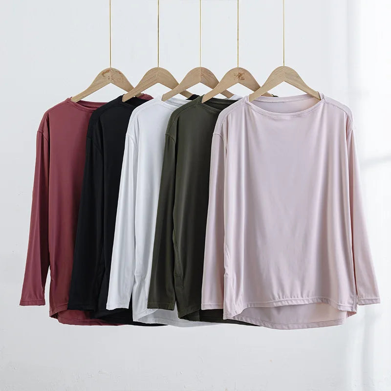 Fitness Women's Gym Clothes Sports Top Woman Gym Arm Sleeves Woman Fashion Youth Women's Blouses Clothing Sportswear Shirt Yoga