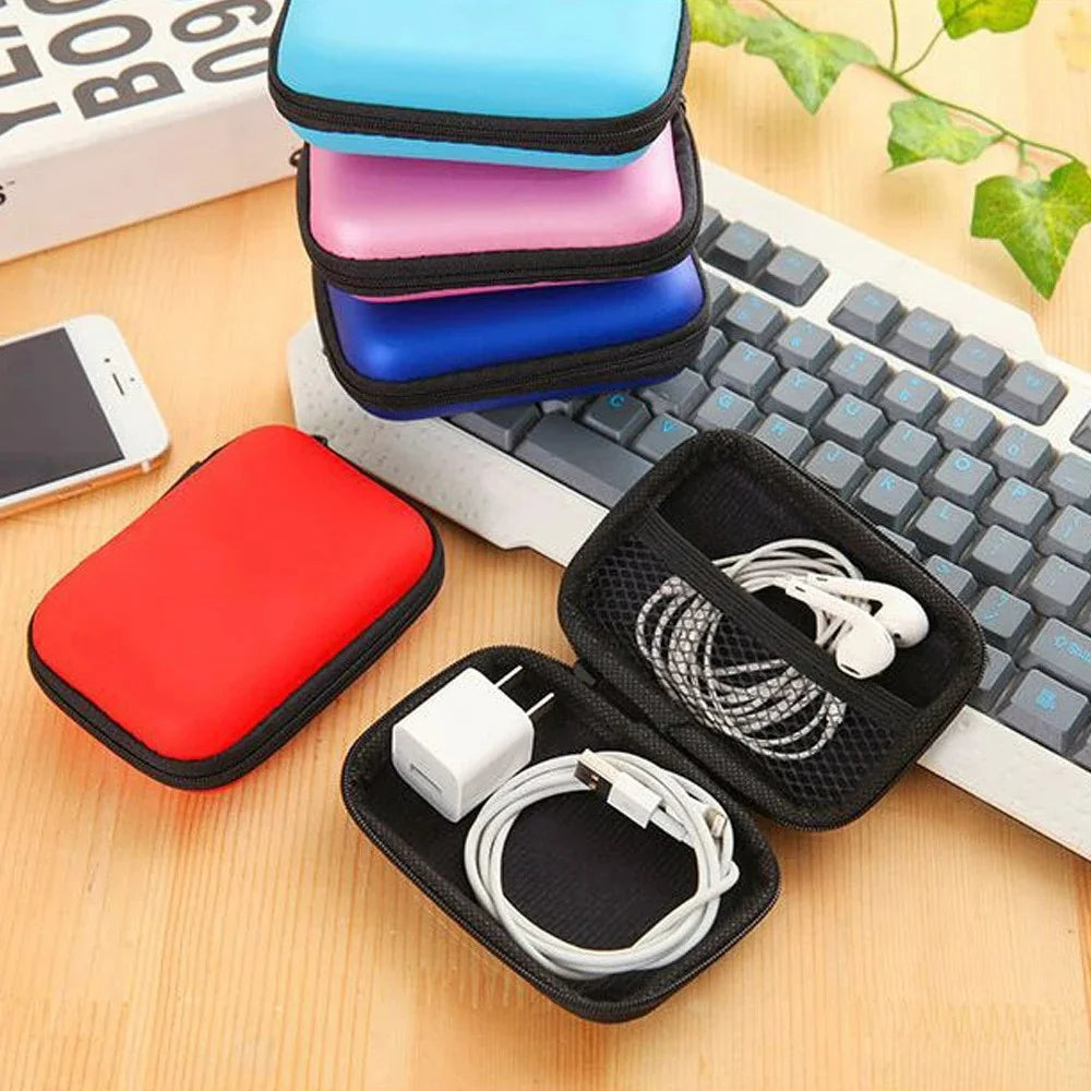 Portable Sundries Travel Storage Bag Charging Case for Earphone Package Zipper Bag Travel Cable Organizer Electronics Storage