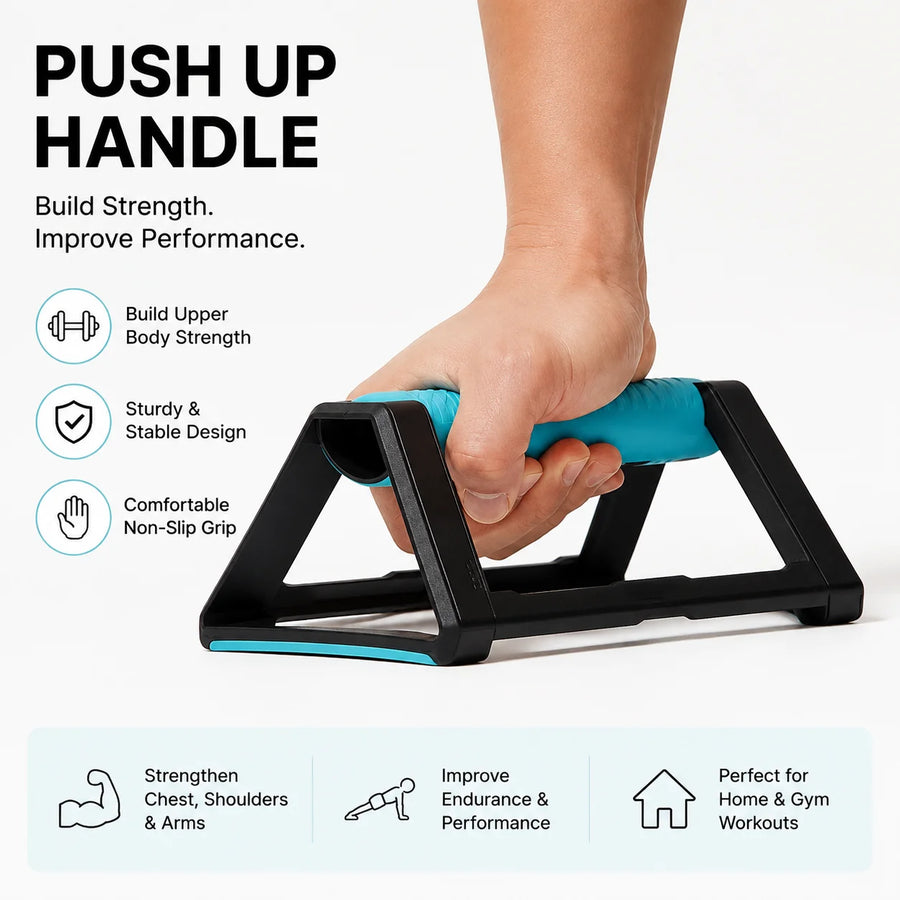 Ergonomic Push Up Bars, Wrist Friendly Push Up Handles, Non Slip Stands for Chest Shoulder Arms, Home Gym Workout