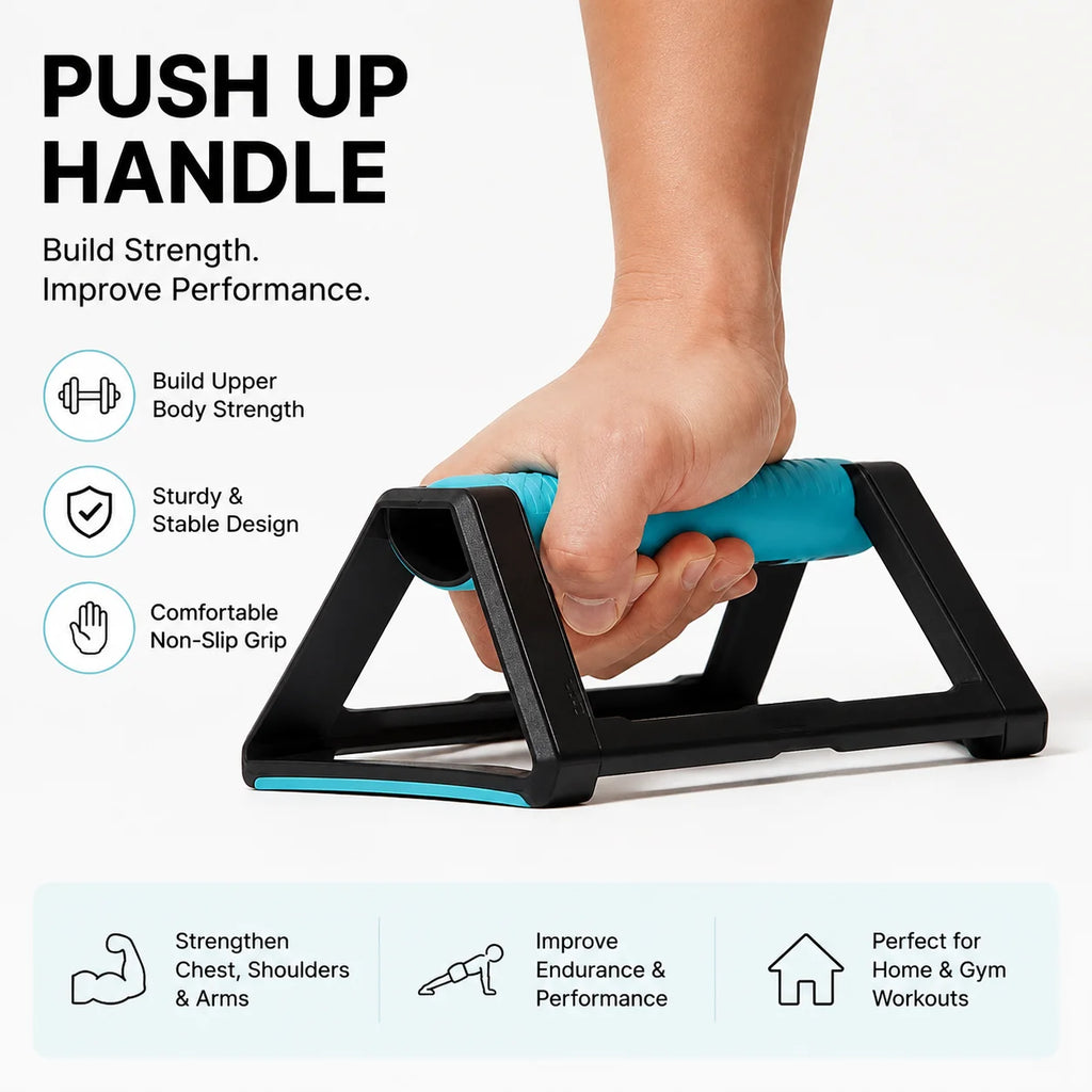 Ergonomic Push Up Bars, Wrist Friendly Push Up Handles, Non Slip Stands for Chest Shoulder Arms, Home Gym Workout
