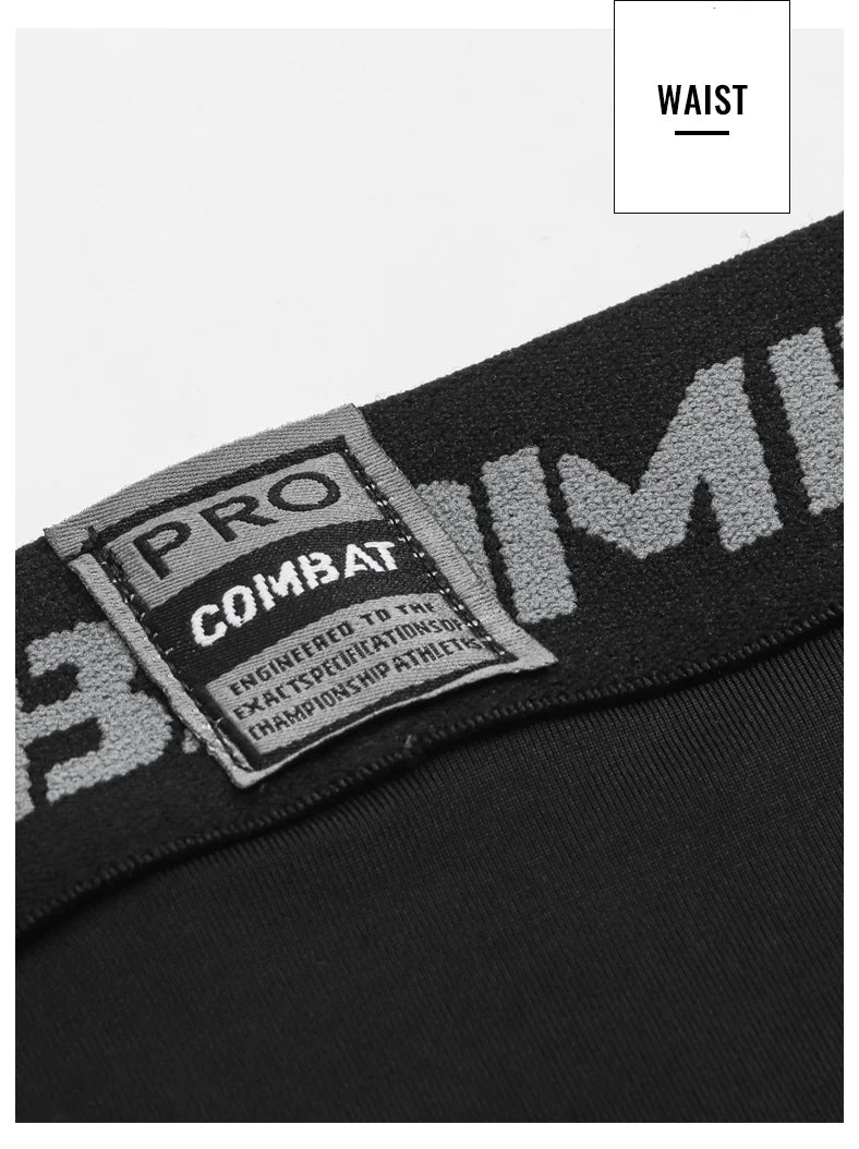 Compression Pant Men Training Gym Leggings with Pockets Running Tights Fitness Basketball Jogging Workout Trouser Polyester