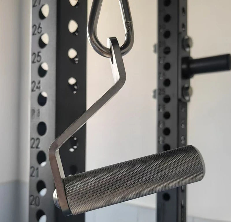 Fitness Accessories Cable Machine L Handle Single Arm Pulldown Strength Training Equipment Aluminum Alloy for Gym Home Workout