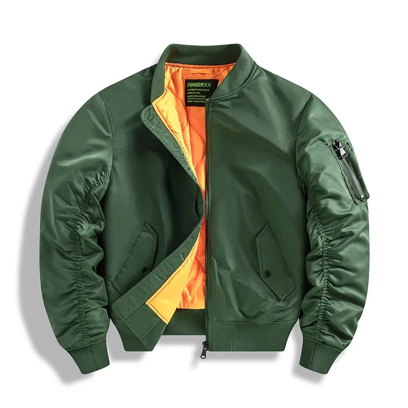 Winter Jackets for Boys Coat Men Lightweight Thick Army MA-1 Flight Bomber Jackets Streetwear Varsity Pilot Parkas Coat Men