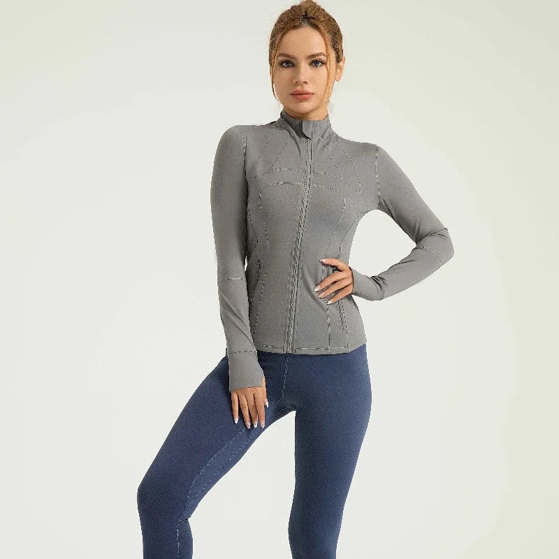 MINL Women's Sport Top Fitness Gym Workout Running Pilates Yoga Clothes with Sleeves - Comfortable Gym Wear Shirt for Fitness En
