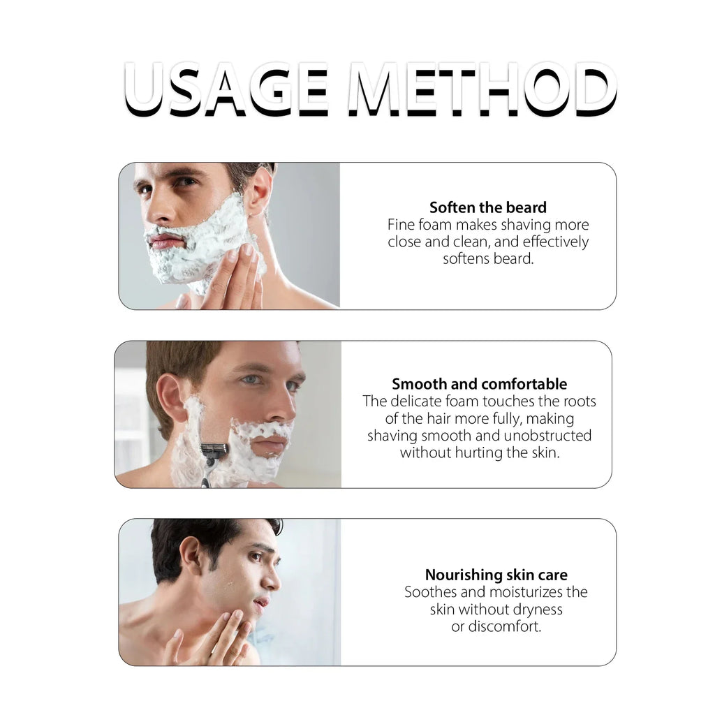 4/1pcs Mens Beard Shaving Soap Hand Made Smooth Texture Dense Bar Keep The Face Fresh Clean Organic Foam Shaving Cream for Men