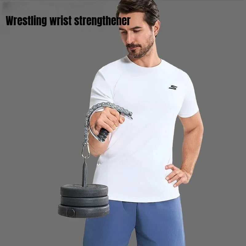 Arm Muscle Training Device Wrist Strength Training Device Fitness Grip Wrist Wrestling Trainer Exercise Device for Barbell