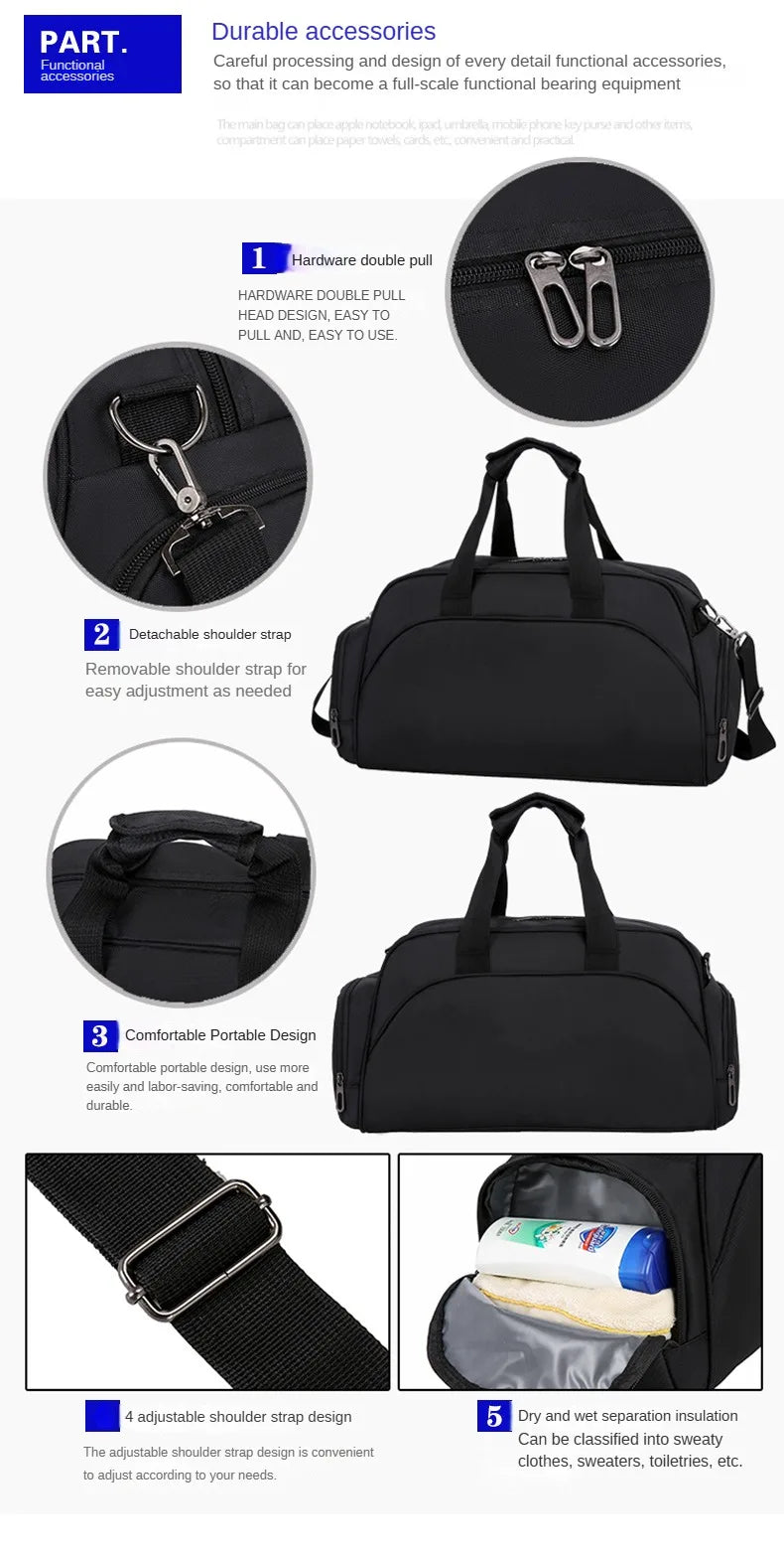 Custom Gym Fitness Bag Basketball Sports Bag Personality Customization Dry Wet Separation Yoga Travel Bag Print Photo DIY Name
