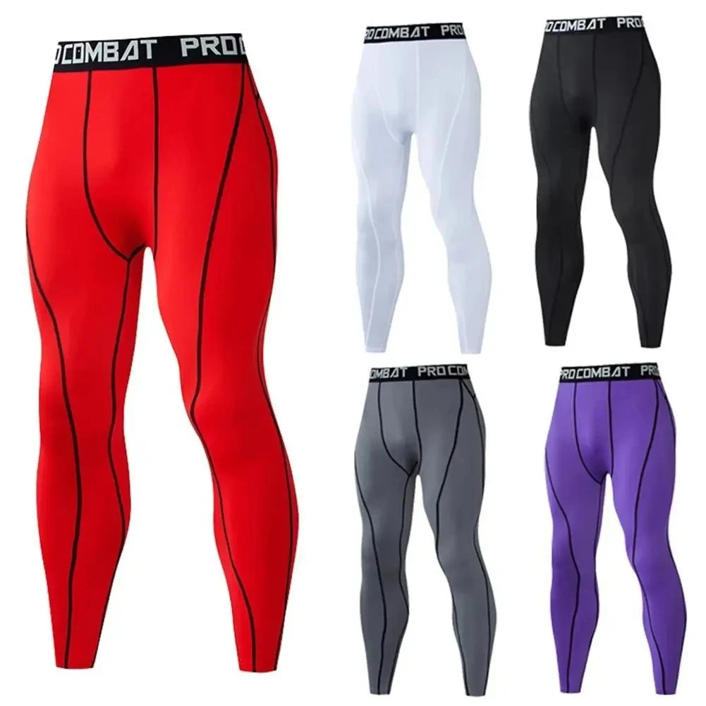 Men's Compression Pants Men Sportswear Training Legging Gym Skinny Trousers Tights Bottoms Jogging Sweatpants Running Pants Men