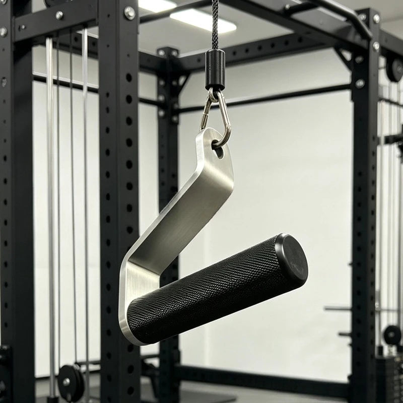 Fitness Accessories Cable Machine L Handle Single Arm Pulldown Strength Training Equipment Aluminum Alloy for Gym Home Workout
