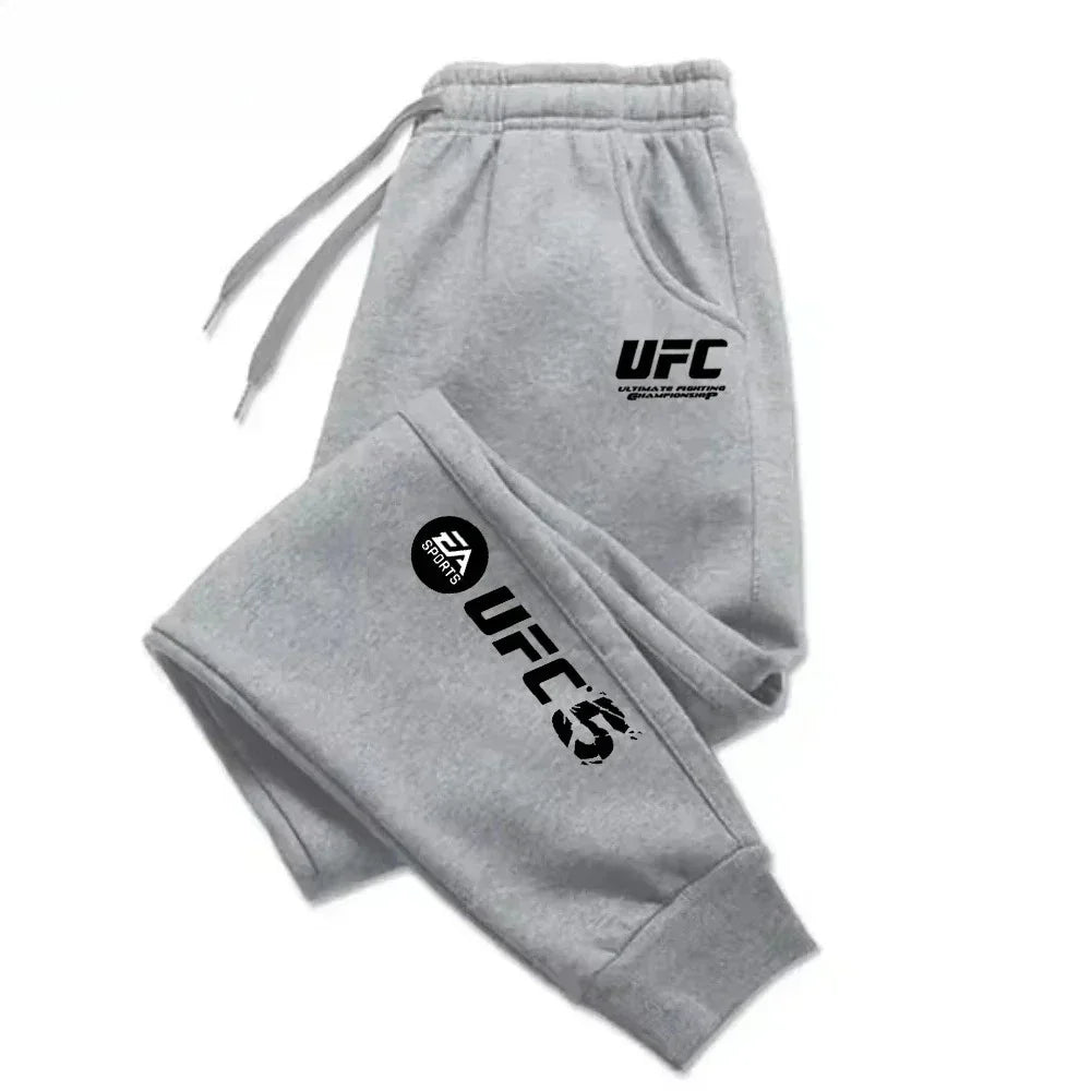 Mens Casual Pants Autumn Winter Sweatpants Gym Trousers Fashion Solid Color Workout Long Pants Men Running Jogger Sports