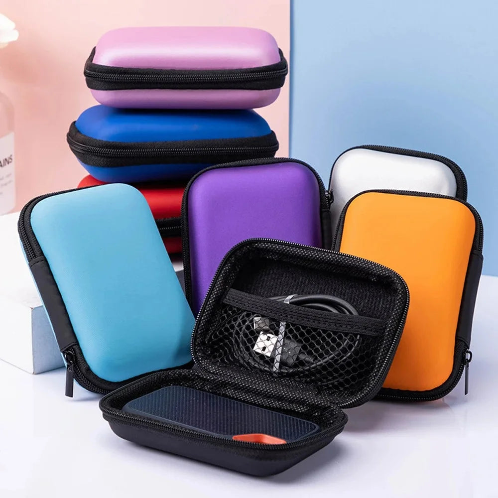 Portable Sundries Travel Storage Bag Charging Case for Earphone Package Zipper Bag Travel Cable Organizer Electronics Storage