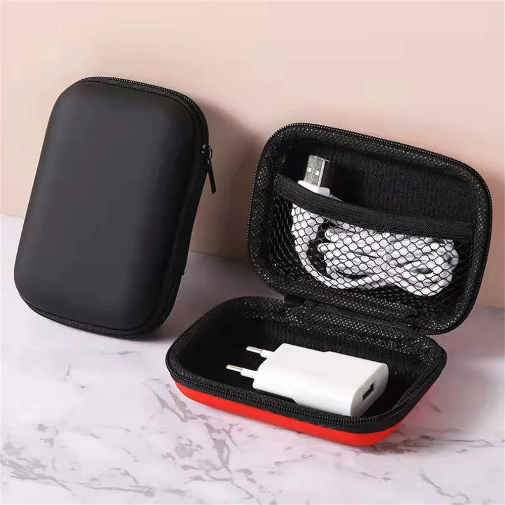 Portable Sundries Travel Storage Bag Charging Case for Earphone Package Zipper Bag Travel Cable Organizer Electronics Storage