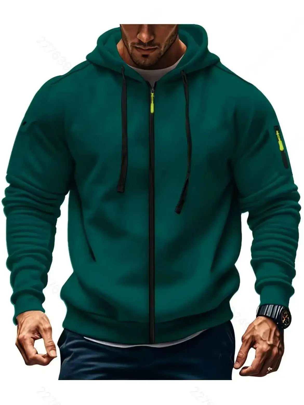 Jacket 2025 Autumn/Winter Men's Hoodie Multi Color Hoodie Zipper Collar Casual Running Fitness Trendy Cool Fashion Top