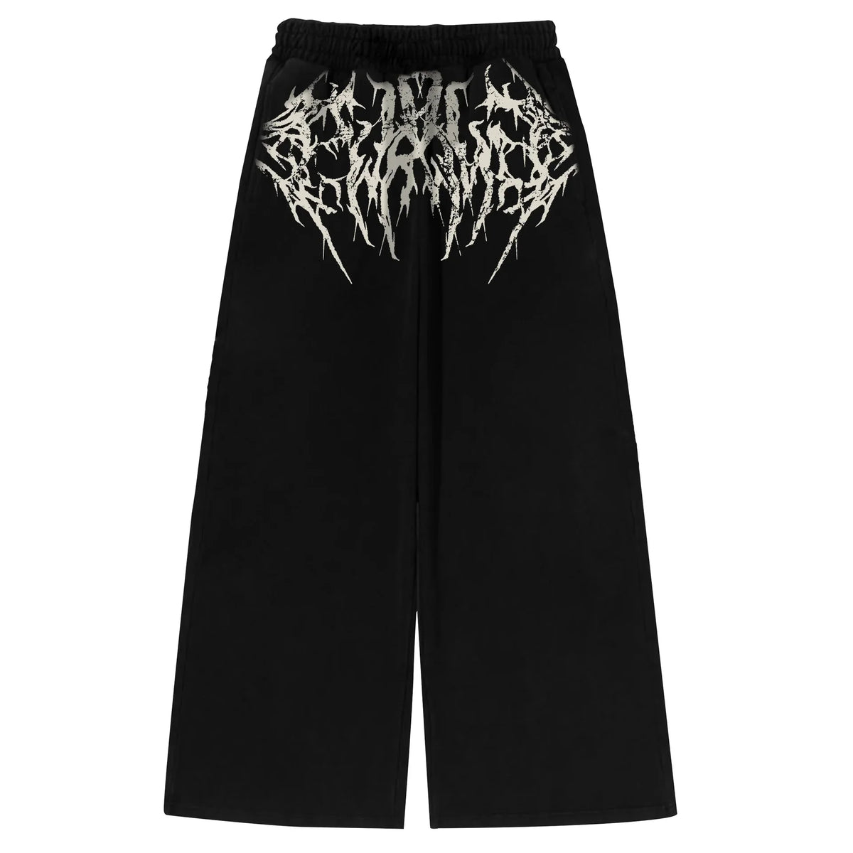 Unisex Gothic Streetwear Gym Pants Men Women Casual Drawstring Loose Fit Workout Wide Leg Trousers Jogger Fitness Long Pants