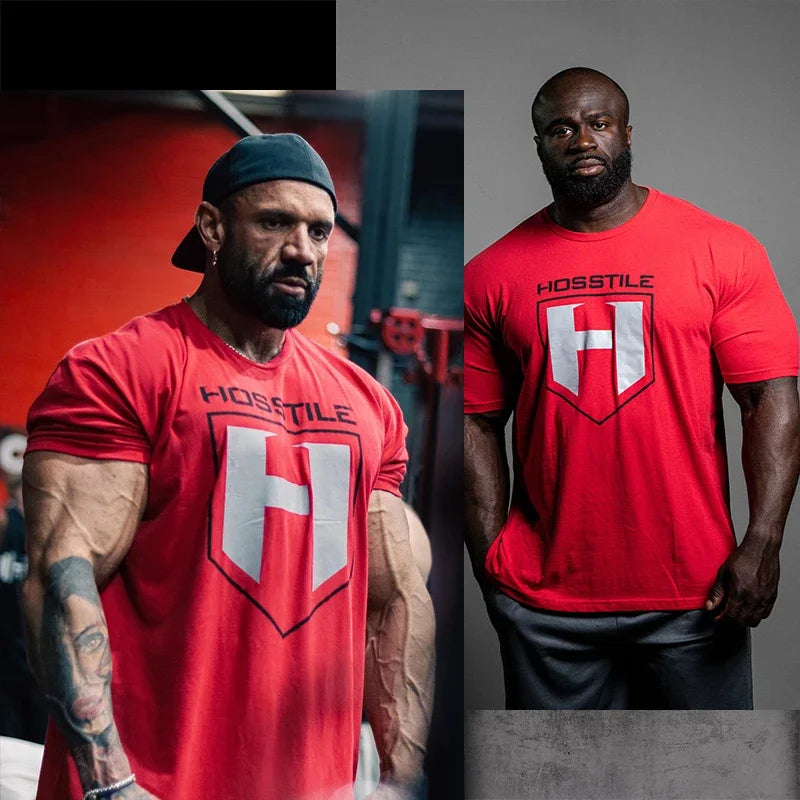 Men's fitness sportswear - 100% cotton high-quality loose and comfortable T-shirt