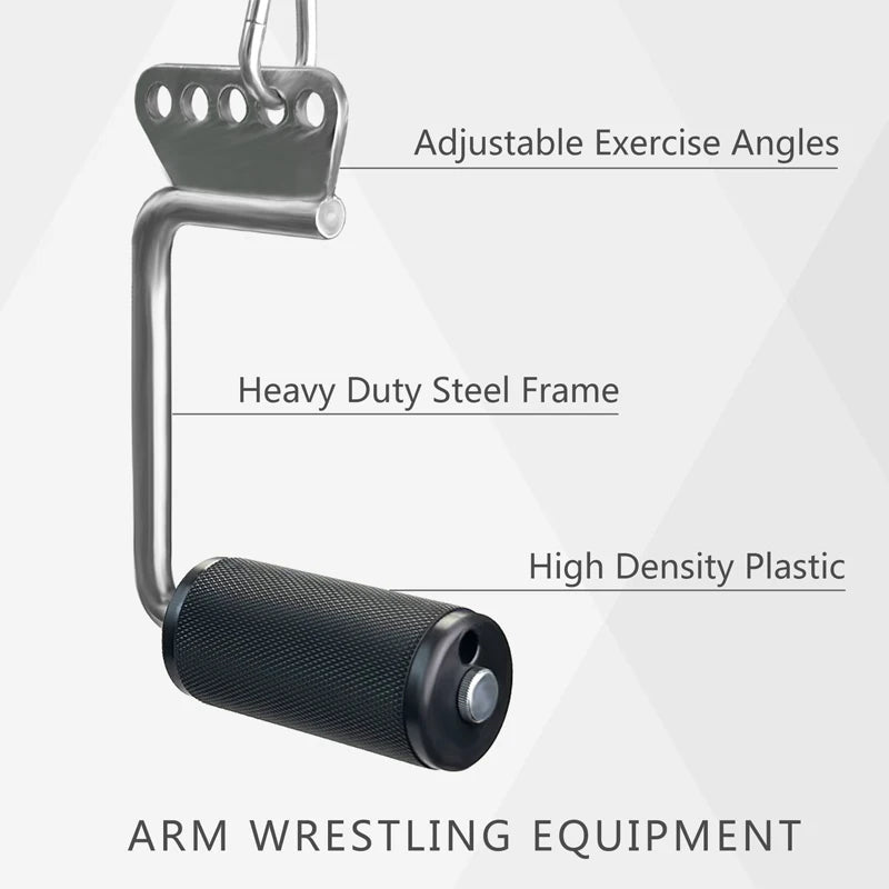 Ergonomic Steel Cable Machine Attachments,Pull Up Handles, Cable Handles, Gym Equipment, Exercise Handles for LAT, Home