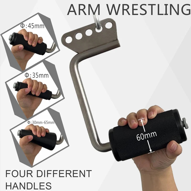 Arm Wrestling Handles, Fat Armwresting Training Equipment LAT Pulldown Attachments D Handle