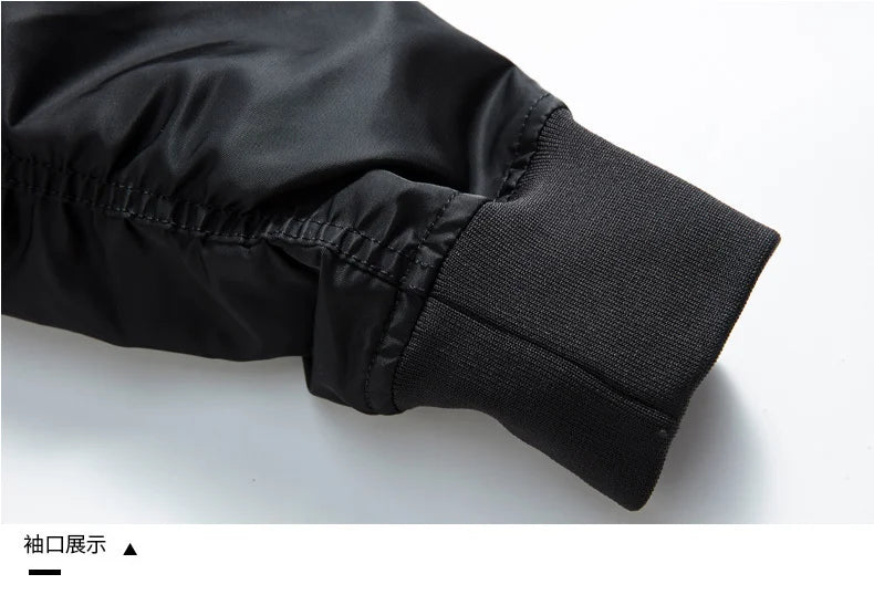 Winter Jackets for Boys Coat Men Lightweight Thick Army MA-1 Flight Bomber Jackets Streetwear Varsity Pilot Parkas Coat Men