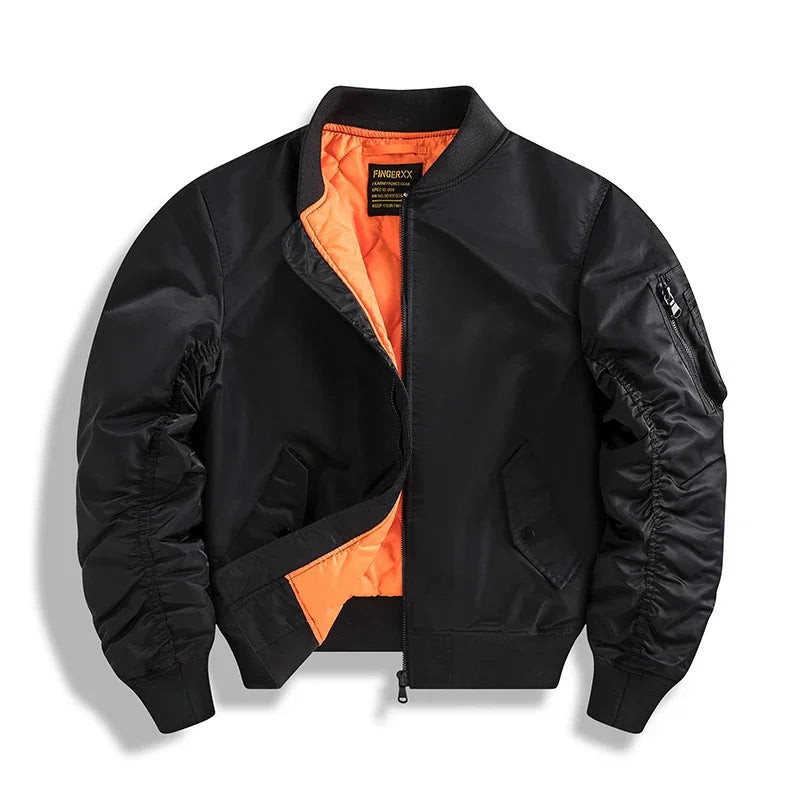 Winter Jackets for Boys Coat Men Lightweight Thick Army MA-1 Flight Bomber Jackets Streetwear Varsity Pilot Parkas Coat Men