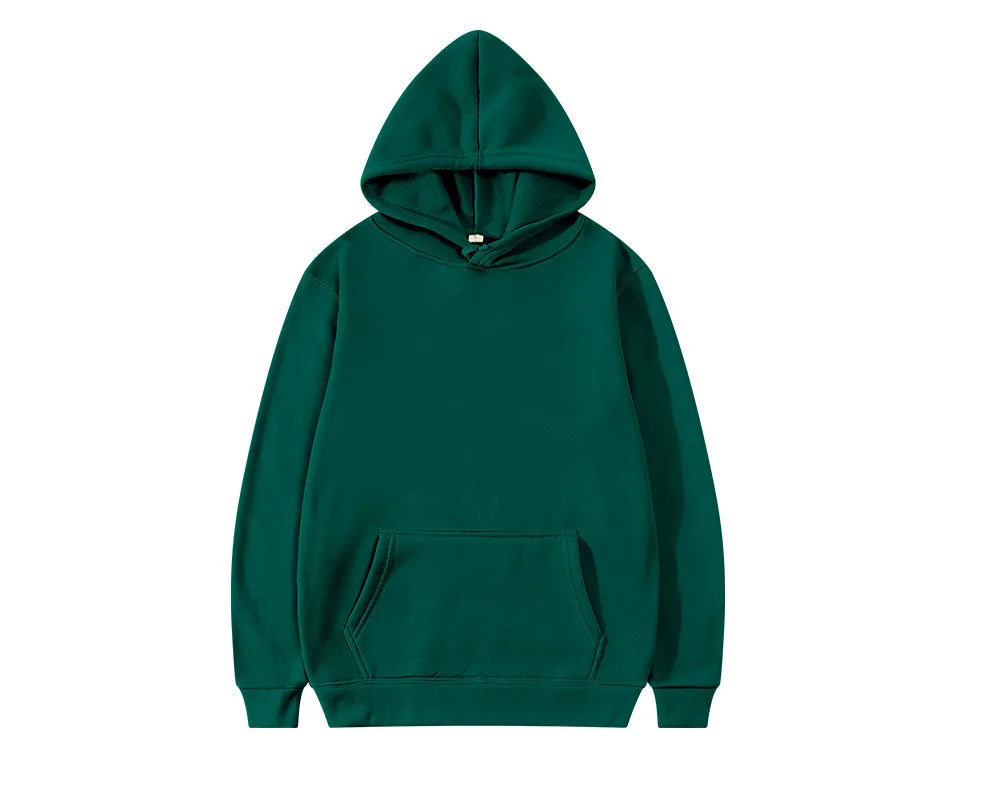 Fashion Men's Hoodie Casual Hoodies Pullovers Sweatshirts Men's Top Solid Color Hoodies Sweatshirt Male