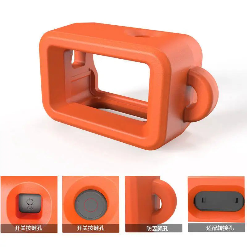 EVA Floating Protective Case for DJI Action 6/5 Pro/4/3  Anti-Sink Buoyancy Frame with Anti-Lost Rope Hole  Waterproof Diving Ho