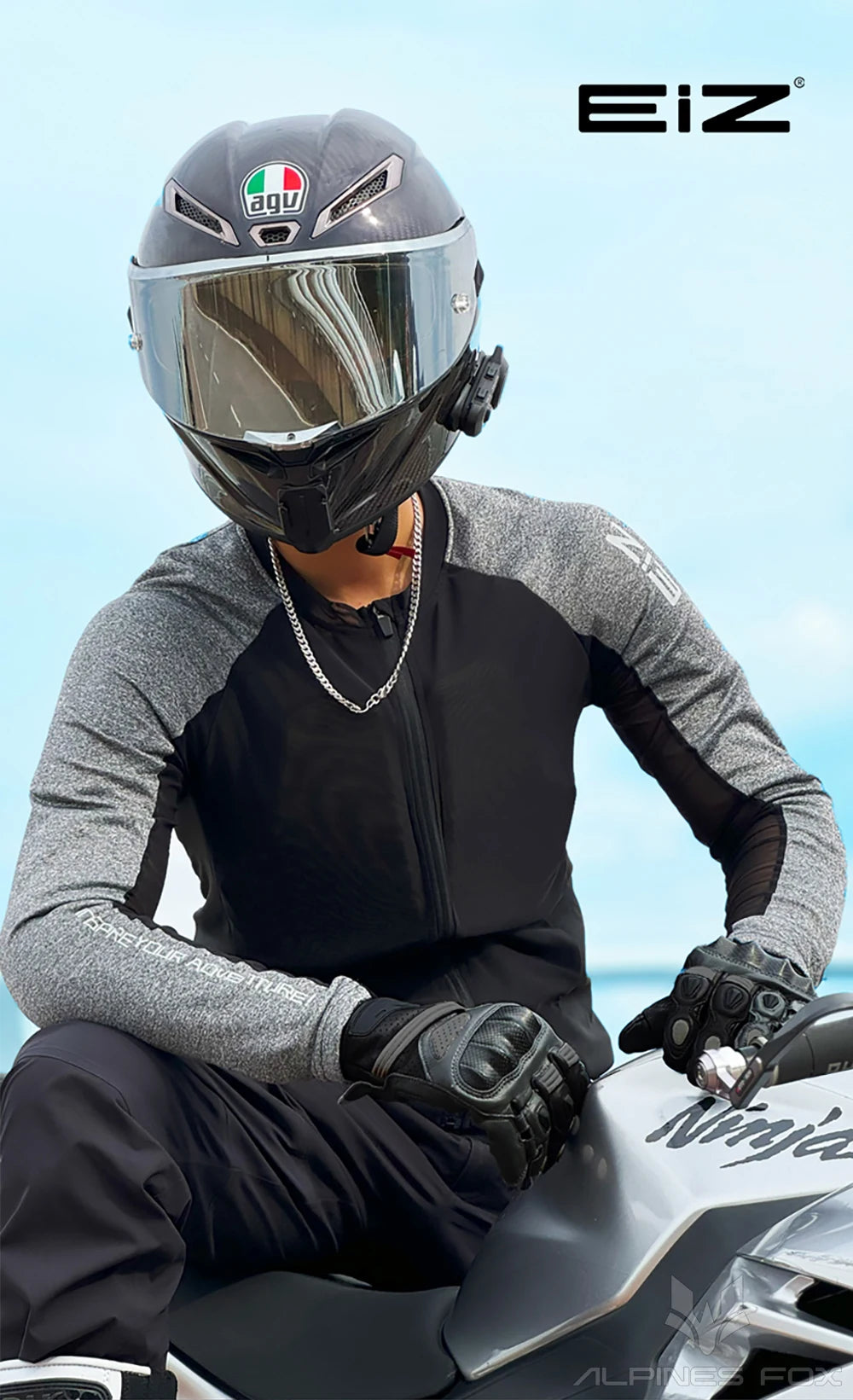 Men Motorcycle Jacket with Soft Gear Racing Pads MTB Downhill Sports Breathable High Elastic Lightweight Motocross Shirt