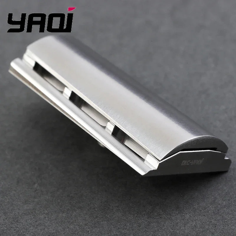2026 Yaqi SLOPE Slant Safety Razor Head 316 Stainless Steel for Smooth Shaving
